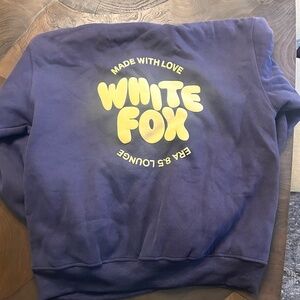 Navy XL White Fox Sweatshirt + Pants